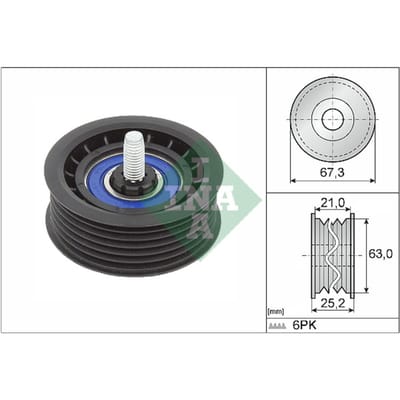 Schaeffler Ina Rondsel/geleiderpoelie, V-riem INA 532 0906 10