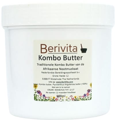 Kombo Butter Puur 500ml - Kombo Boter Pot - Onbewerkt en Ongeraffineerd