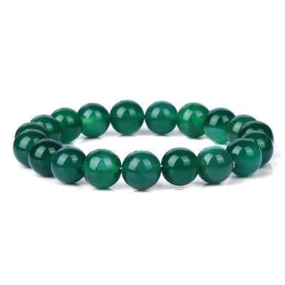 Bixorp Gems Groene Portland Agaat Edelstenen Armband 10mm - Edelsteen Kralenarmband - Spiritueel Cadeau - 18cm