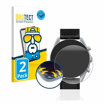 BROTECT - Screenprotector voor Omega x Swatch Speedmaster Moonswatch - Folie Beschermfolie transparant volledig dekking - 2 Stuks