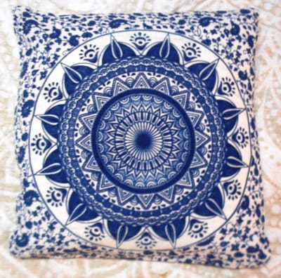 mandala kussensloop, Indiase poef, kussensloop, pompon buiten, boho kussenslopen, huisdierbeddengoed, woonkamer, decoratieve kussenslopen (20)