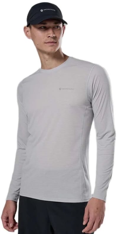 Montane Dart Nano T-shirt Met Lange Mouwen Grijs XL Man