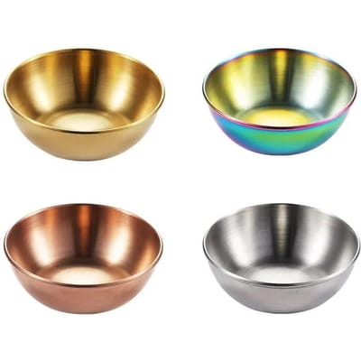 4 stuks Sausschaaltje Voorgerecht Serveerschaal Rond Klein Sausschaaltje Specerijenbordjes Keuken Dipsaus Schotel Japanse Stijl Tafelgerei beige
