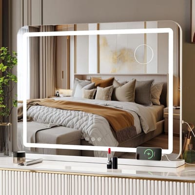 HEZIVO® Hollywood Spiegel 80x60 - Make Up Spiegel - Met Verlichting - Dimbaar - 3 Modi