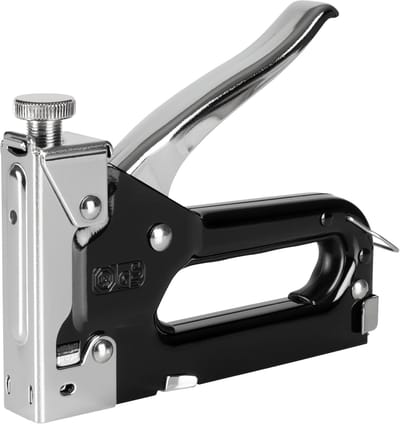 Handtacker Compacta - Nietpistool Tacker - Decoratiewerkzaamheden - Instelbare Slagkracht - Type 53 6-14mm - Zwart