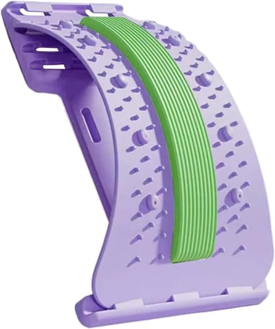 Rugstretcher - Rugsteun - Lichaamsherstel - 3 Niveaus Verstelbaar - 38 x 20 cm - Zwart