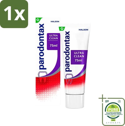 1 x Parodontax - Tandpasta - Ultra Clean - Tegen Bloedend Tandvlees - 75 ml - Tandpasta - Bloedend Tandvlees - Tandplak - Gezond Tandvlees - Mondverzorging