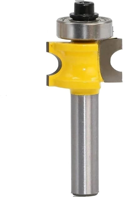 Freesset 5 Delig - Kantenfrees Bits - Houtbewerking Randen - Carbide Tip - 8mm Schacht - Zilverkleurig