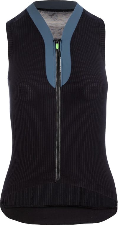 Q36.5 Lady Jersey no sleeves L1 Pinstripe - Zwart - XS