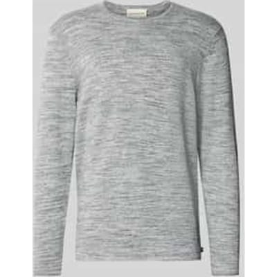 Tom Tailor - Gebreide trui in gemêleerde look - Maat XL - navy blue multicolor space dye