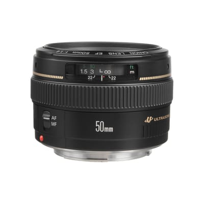 Canon EF 50mm F/1.4 USM Prime Lens zwart