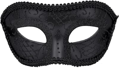 Retro Geverfd Patroon Halve Gezichtsmasker voor Halloween, Carnaval en Cosplay Feestaccessoires