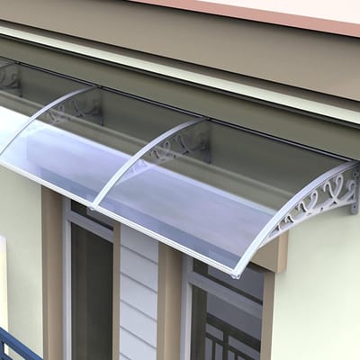 Deurluifel - Afdak - Bescherming Buiten - Onbreekbaar Polycarbonaat - 80x190cm - Helder