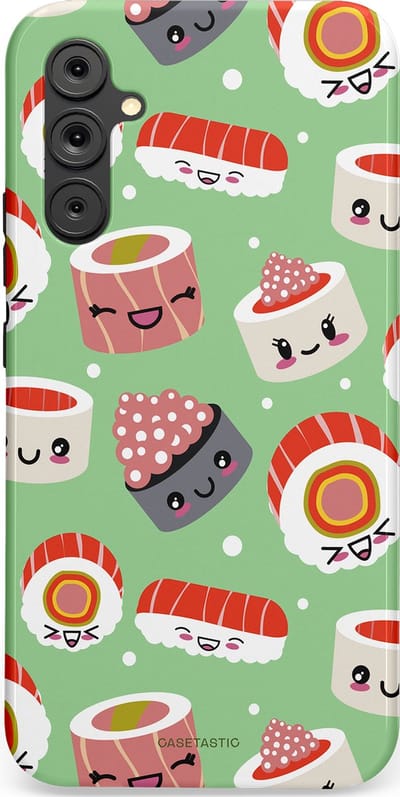 Casetastic Hoesje Geschikt voor Samsung A34 (5G) - Stijlvolle Beschermende Duo-layer Case - Sushi wonders