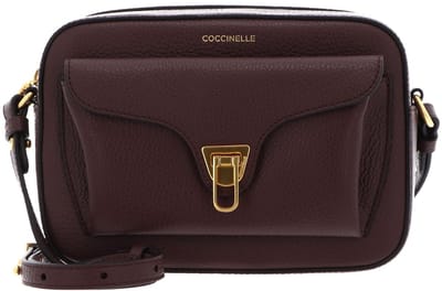 COCCINELLE Leren schoudertas Beat Soft Camera Bag Berry donkerpaars