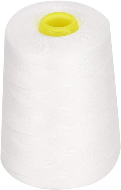 Naaimachinegaren Polyester - Handwerk Garen - Kleding Repareren - Hoge Treksterkte - 8000 Yards - Wit