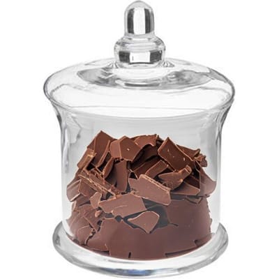 Secret de Gourmet Voorraadpot/koektrommel - glas - met deksel - 1 liter - Koektrommels/bonbonnieres