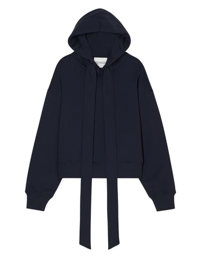 Closed Bow Tie Hoodie Hoodies Donkerblauw C95752-472-em