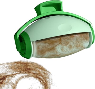 Herbruikbare Pluizenroller - Wasbare Epilator - Huisdierhaar Verwijderen - Zelfklevend en Wasbaar - 10 cm x 7.5 cm - Groen