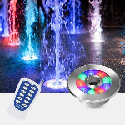 Ring Fonteinlamp - Onderwaterverlichting Vijver - Decoratieve Verlichting - Roestvrij Staal - IP68 Waterdicht - RGB