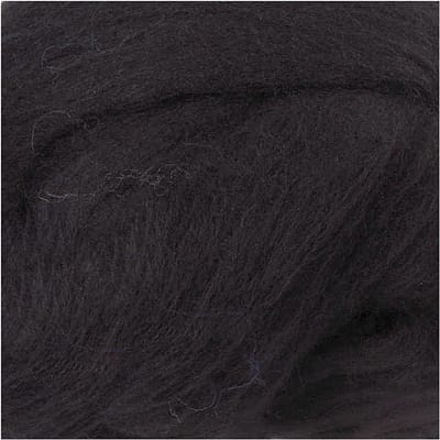 Merino Wol, dikte 21 my, zwart, 100 gr/ 1 doos
