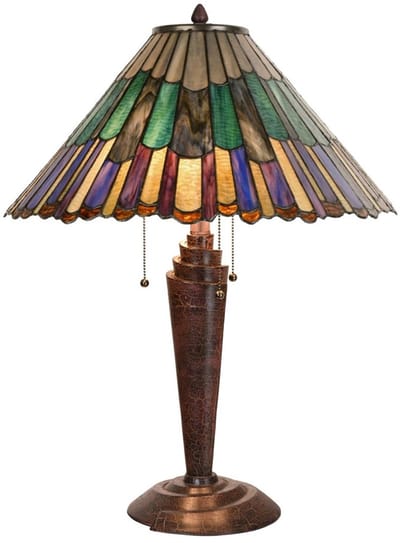 Tiffany Tafellamp Styled Flower Twist - Art Deco Trade