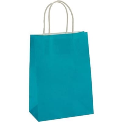 Sacs cadeaux - Pincello - 15 x 8 x 29 cm - Papier bleu - 3 pièces - Mixte blanc