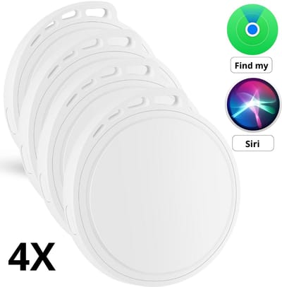 GPS Tracker 4 stuks – Bluetooth Tracker & Sleutelvinder – Keyfinder - Werkt met Find My - WiseQ