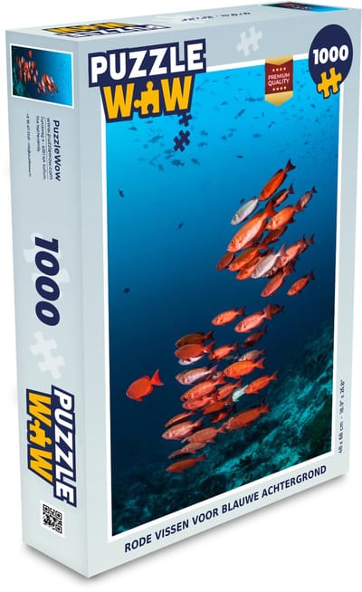Puzzel Vissen - Rood - Oceaan - Legpuzzel - Puzzel 1000 stukjes volwassenen
