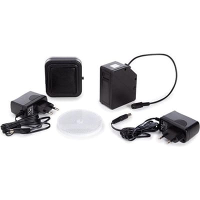 Velleman Draadloze infraroodbarrière, elektrische ir-lichtsluis, 7 m bereik, reflectie fotobarrière, ip44, instelbare alarm, timer, beveiligingssensor, bewegingsmelder, detectie, Lichtschranke, Reflexions-Lichttaster