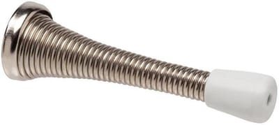 Bulk Hardware BH05203 Sprung Deur Stop Nikkel Afwerking, Set van 2 Stuks