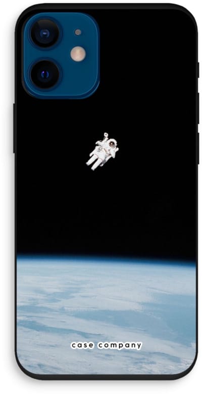 Case Company® - Hoesje geschikt voor iPhone 12 mini hoesje - Alone in Space - Biologisch Afbreekbaar Telefoonhoesje - Bescherming alle Kanten en Schermrand
