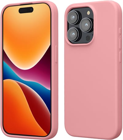 kwmobile Case voor iPhone 15 Pro - Slank TPU-Hoesje met Zachte Afwerking - In lichtroze