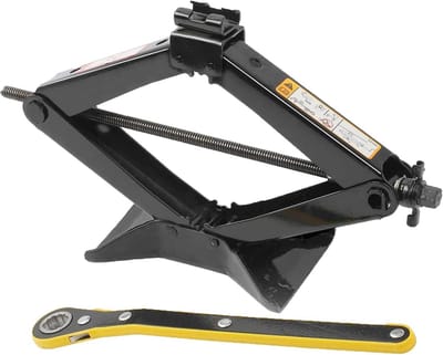 Robuuste Schaarkrik 3 Ton - Handbediende Auto Krik met Handslinger - Hefbereik 10cm tot 44cm