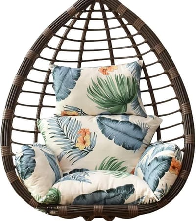 Hangstoel Kussen - Zitkussen Tuinstoel - Buiten Ontspannen - Afneembare Hoes - 60 x 45 cm - Diverse Kleuren