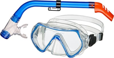 BECO snorkelset Ancona - voor kinderen 4+ - blauw