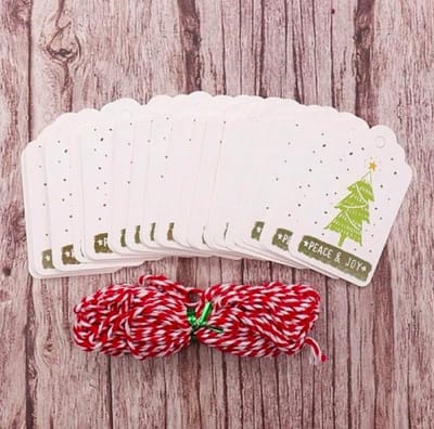 ProductGoods - 50 luxe kleine kerst en nieuwjaar kaarten - Peace & Joy
