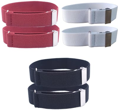 Dailygoods- Overhemdarmbanden 3 Paar - Verstelbare/Elastische Armbanden - Antislip Mouwmanchetten - Duurzaam/Polyester - Flexibel/Uitbreidbaar - Ondersteuning voor Mouwen - Mouwbanden