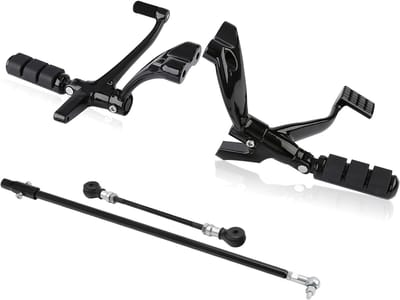 Motorfiets Voetsteunen - Hevels Linkages - Rijcomfort Verbeteren - Voertuigspecifieke Pasvorm - 322 Kilogram - Zwart