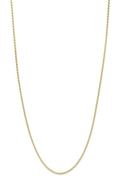 Mori Gold Filté 1,5mm breed collier, Spiga schakel, goud gevuld 1/20