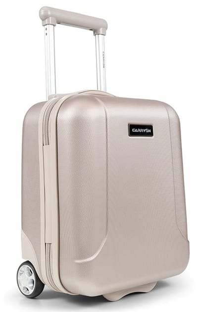 CarryOn Skyhopper Underseat Reiskoffer – 40 x 30 x 20 cm – Harde Trolley Koffer – 19 Liter – Lichtgewicht – TSA-slot – Champagne