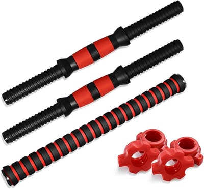 Dumbbell Bars Set van 35 cm met Sterkoppelingen en Stalen Verbinding, Ideaal voor Krachttraining en Fitness Accessoires
