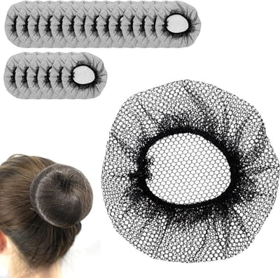 Elastische Onzichtbare Haarnetten voor Dames - 20 Stuks Herbruikbare Haarbun Netten voor Ballet, Zorg en Catering, Ideaal voor Haarstyling en Fixatie