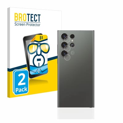 BROTECT - Screenprotector voor Samsung Galaxy S23 Ultra (ALLEEN Camera Lens) - Folie Beschermfolie transparant 2 Stuks