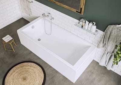 Allibert SPACY bad rechthoek glans wit 170×75 cm