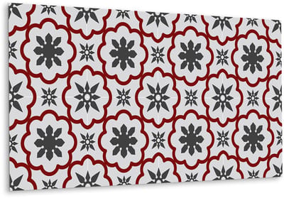 Tulup PVC Wandpaneel - Geometrische Sterren Vinyl Wandpaneel - 100 cm x 50 cm - Grijs PVC Wandpaneel - 1 stuk - PVC Muurpaneel - Mozaïek Wandpaneel - Wandpaneel Zelfklevend - Plaktegels Keuken en Badkamer