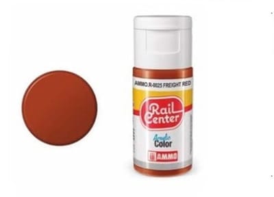 AMMO MIG Hobbyverf - MIG R0025 Rail Center - Freight Red - 15ml Verf flesje - 15 ml