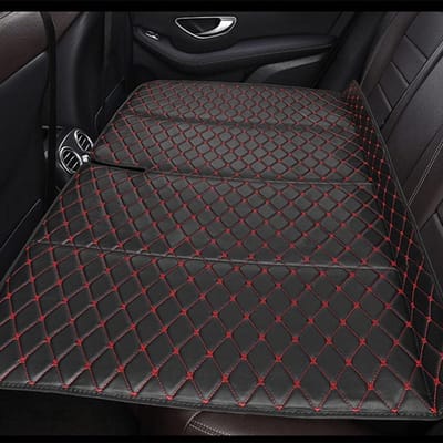 Niet-opblaasbaar Autamatras - Kampeerbed Auto - Reizen en Kamperen - Direct Klaar voor Gebruik - 135 x 80 cm - Zwart
