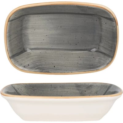 Bonna Serveerschaal - Aura Space - Porselein - 17x11.5 cm - set van 2