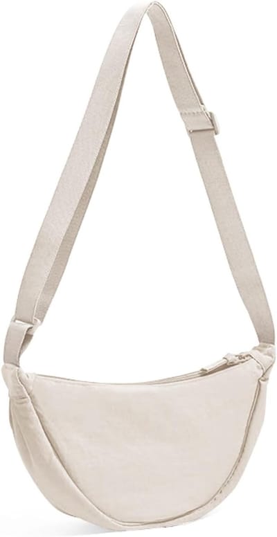 Dames Crossbody Tas - Casual Hobo Schoudertas met Verstelbare Schouderriem in Effen Kleur, Ideaal voor Dagelijks Gebruik en Uitstapjes
